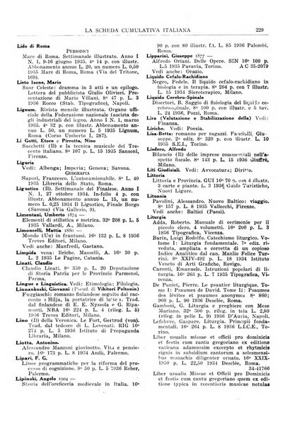 La scheda cumulativa italiana bollettino bibliografico