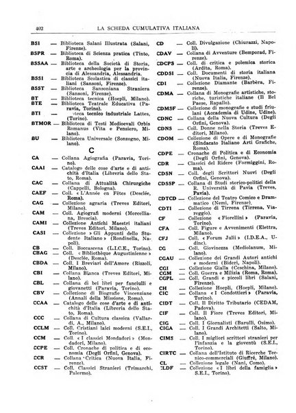 La scheda cumulativa italiana bollettino bibliografico