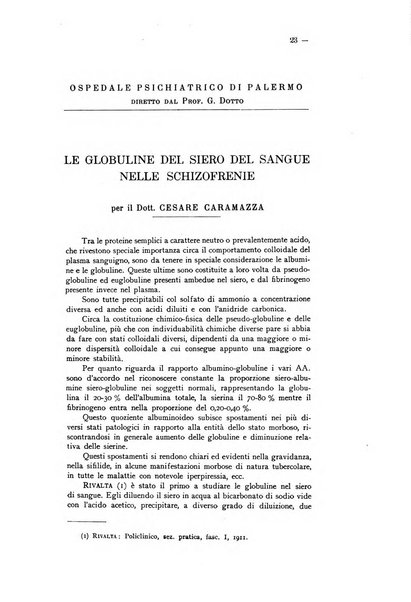 Schizofrenie bollettino trimestrale del primo Centro Provinciale di studio della demenza precoce