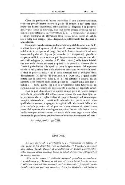 Schizofrenie bollettino trimestrale del primo Centro Provinciale di studio della demenza precoce