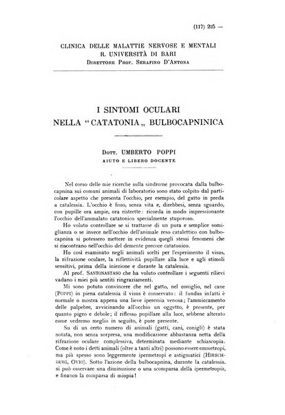 Schizofrenie bollettino trimestrale del primo Centro Provinciale di studio della demenza precoce