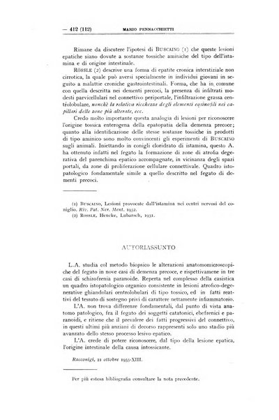 Schizofrenie bollettino trimestrale del primo Centro Provinciale di studio della demenza precoce