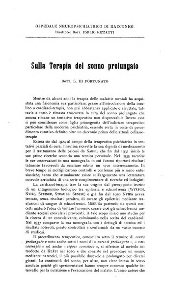 Schizofrenie bollettino trimestrale del primo Centro Provinciale di studio della demenza precoce