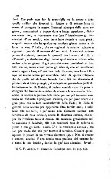 La scienza e la fede raccolta religiosa, scientifica, letteraria ed artistica, che mostra come il sapere umano rende testimonianza alla religione cattolica