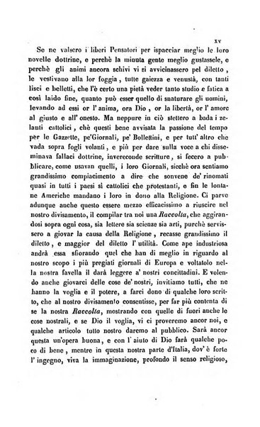 La scienza e la fede raccolta religiosa, scientifica, letteraria ed artistica, che mostra come il sapere umano rende testimonianza alla religione cattolica