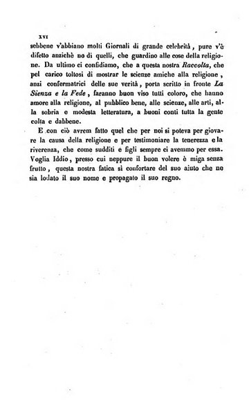 La scienza e la fede raccolta religiosa, scientifica, letteraria ed artistica, che mostra come il sapere umano rende testimonianza alla religione cattolica