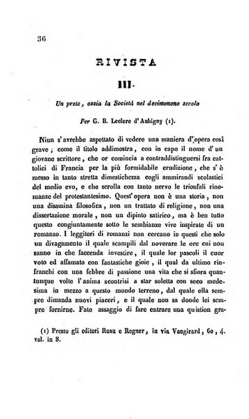 La scienza e la fede raccolta religiosa, scientifica, letteraria ed artistica, che mostra come il sapere umano rende testimonianza alla religione cattolica