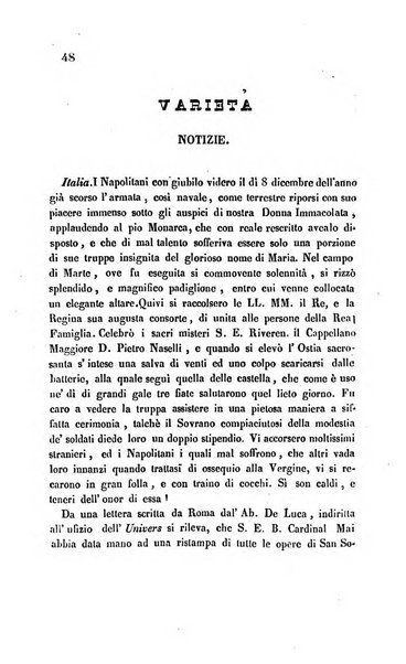 La scienza e la fede raccolta religiosa, scientifica, letteraria ed artistica, che mostra come il sapere umano rende testimonianza alla religione cattolica