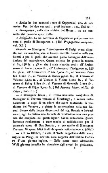 La scienza e la fede raccolta religiosa, scientifica, letteraria ed artistica, che mostra come il sapere umano rende testimonianza alla religione cattolica