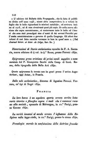 La scienza e la fede raccolta religiosa, scientifica, letteraria ed artistica, che mostra come il sapere umano rende testimonianza alla religione cattolica