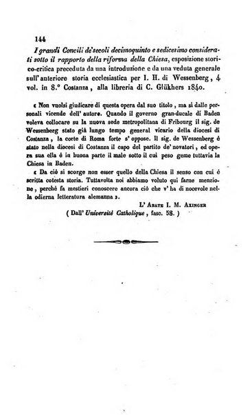 La scienza e la fede raccolta religiosa, scientifica, letteraria ed artistica, che mostra come il sapere umano rende testimonianza alla religione cattolica