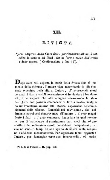 La scienza e la fede raccolta religiosa, scientifica, letteraria ed artistica, che mostra come il sapere umano rende testimonianza alla religione cattolica