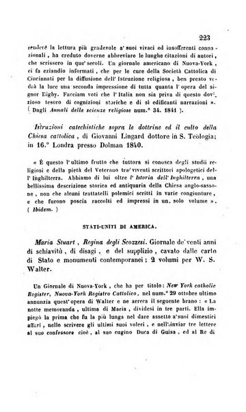 La scienza e la fede raccolta religiosa, scientifica, letteraria ed artistica, che mostra come il sapere umano rende testimonianza alla religione cattolica