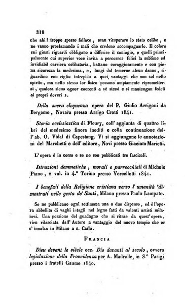 La scienza e la fede raccolta religiosa, scientifica, letteraria ed artistica, che mostra come il sapere umano rende testimonianza alla religione cattolica