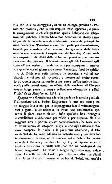 La scienza e la fede raccolta religiosa, scientifica, letteraria ed artistica, che mostra come il sapere umano rende testimonianza alla religione cattolica