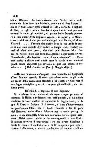 La scienza e la fede raccolta religiosa, scientifica, letteraria ed artistica, che mostra come il sapere umano rende testimonianza alla religione cattolica