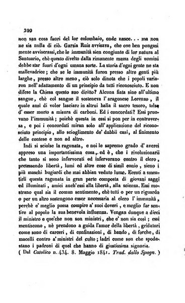 La scienza e la fede raccolta religiosa, scientifica, letteraria ed artistica, che mostra come il sapere umano rende testimonianza alla religione cattolica