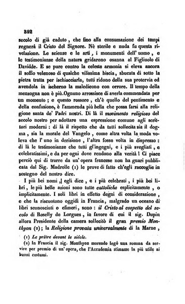 La scienza e la fede raccolta religiosa, scientifica, letteraria ed artistica, che mostra come il sapere umano rende testimonianza alla religione cattolica