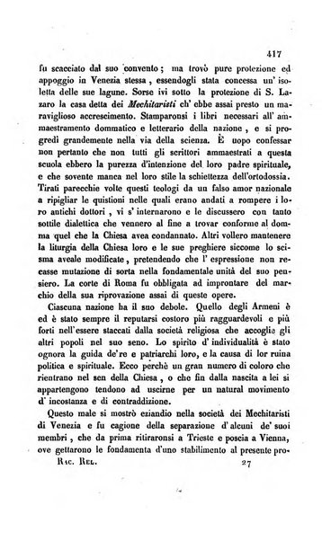 La scienza e la fede raccolta religiosa, scientifica, letteraria ed artistica, che mostra come il sapere umano rende testimonianza alla religione cattolica