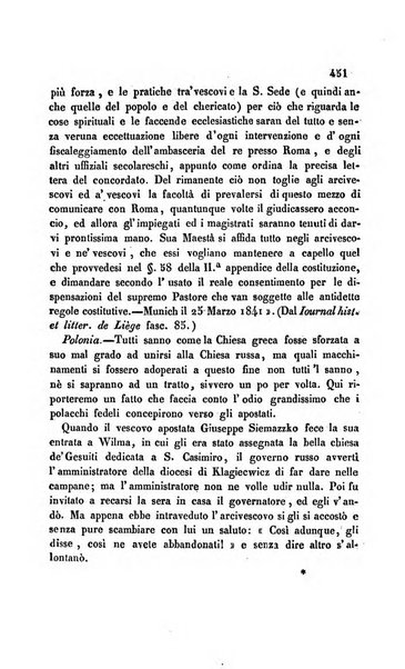 La scienza e la fede raccolta religiosa, scientifica, letteraria ed artistica, che mostra come il sapere umano rende testimonianza alla religione cattolica