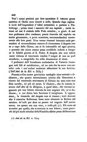 La scienza e la fede raccolta religiosa, scientifica, letteraria ed artistica, che mostra come il sapere umano rende testimonianza alla religione cattolica