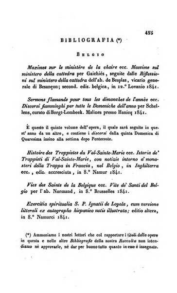 La scienza e la fede raccolta religiosa, scientifica, letteraria ed artistica, che mostra come il sapere umano rende testimonianza alla religione cattolica