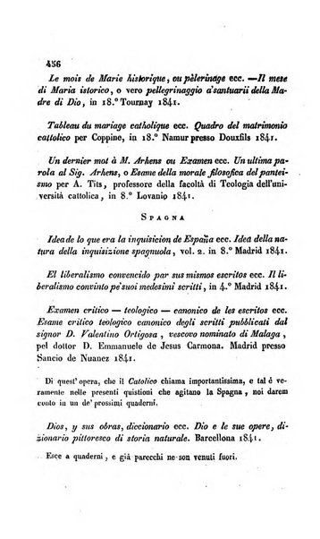 La scienza e la fede raccolta religiosa, scientifica, letteraria ed artistica, che mostra come il sapere umano rende testimonianza alla religione cattolica