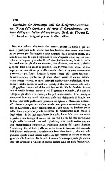 La scienza e la fede raccolta religiosa, scientifica, letteraria ed artistica, che mostra come il sapere umano rende testimonianza alla religione cattolica