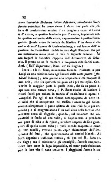 La scienza e la fede raccolta religiosa, scientifica, letteraria ed artistica, che mostra come il sapere umano rende testimonianza alla religione cattolica