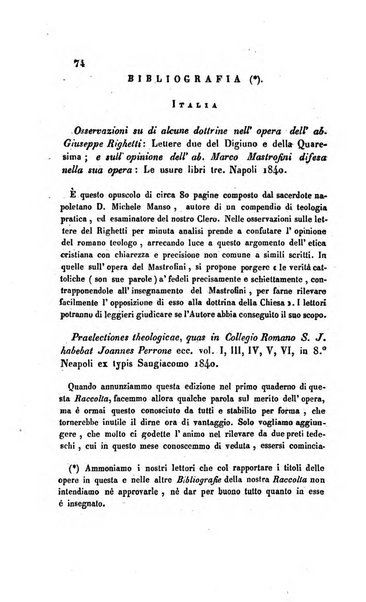 La scienza e la fede raccolta religiosa, scientifica, letteraria ed artistica, che mostra come il sapere umano rende testimonianza alla religione cattolica