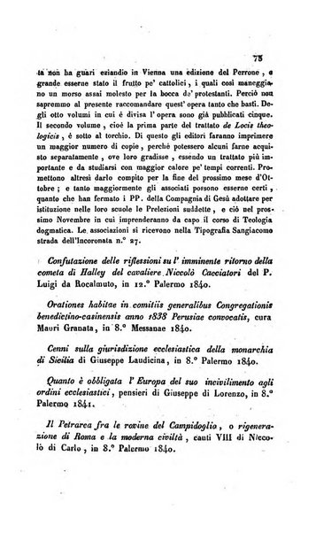 La scienza e la fede raccolta religiosa, scientifica, letteraria ed artistica, che mostra come il sapere umano rende testimonianza alla religione cattolica