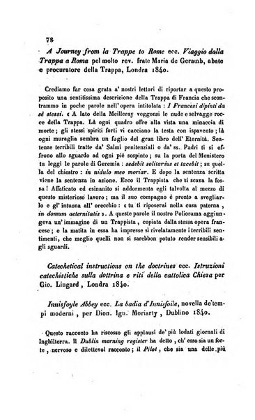 La scienza e la fede raccolta religiosa, scientifica, letteraria ed artistica, che mostra come il sapere umano rende testimonianza alla religione cattolica