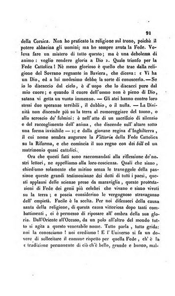 La scienza e la fede raccolta religiosa, scientifica, letteraria ed artistica, che mostra come il sapere umano rende testimonianza alla religione cattolica