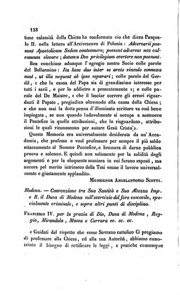 La scienza e la fede raccolta religiosa, scientifica, letteraria ed artistica, che mostra come il sapere umano rende testimonianza alla religione cattolica