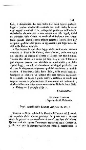 La scienza e la fede raccolta religiosa, scientifica, letteraria ed artistica, che mostra come il sapere umano rende testimonianza alla religione cattolica