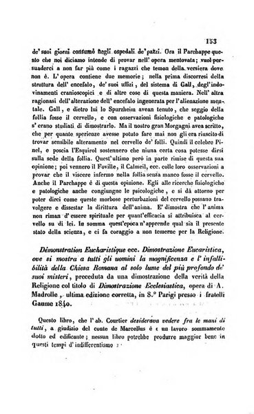 La scienza e la fede raccolta religiosa, scientifica, letteraria ed artistica, che mostra come il sapere umano rende testimonianza alla religione cattolica