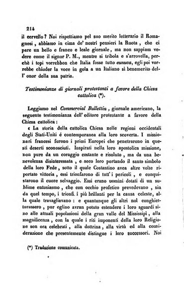 La scienza e la fede raccolta religiosa, scientifica, letteraria ed artistica, che mostra come il sapere umano rende testimonianza alla religione cattolica