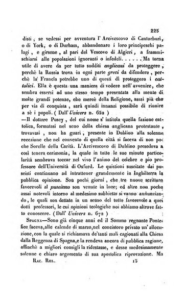 La scienza e la fede raccolta religiosa, scientifica, letteraria ed artistica, che mostra come il sapere umano rende testimonianza alla religione cattolica