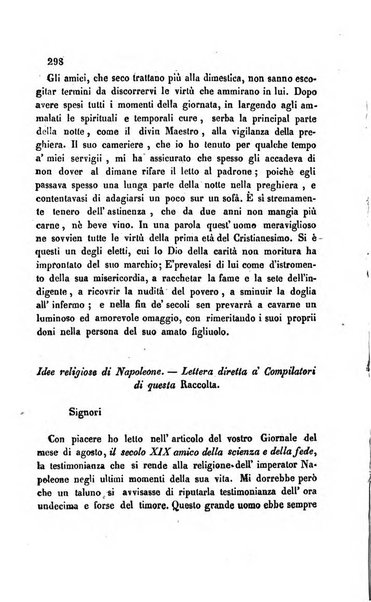 La scienza e la fede raccolta religiosa, scientifica, letteraria ed artistica, che mostra come il sapere umano rende testimonianza alla religione cattolica