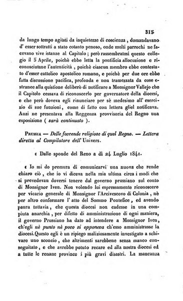 La scienza e la fede raccolta religiosa, scientifica, letteraria ed artistica, che mostra come il sapere umano rende testimonianza alla religione cattolica