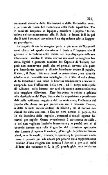 La scienza e la fede raccolta religiosa, scientifica, letteraria ed artistica, che mostra come il sapere umano rende testimonianza alla religione cattolica