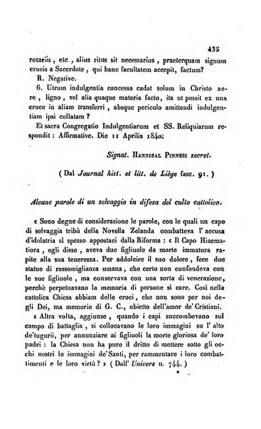 La scienza e la fede raccolta religiosa, scientifica, letteraria ed artistica, che mostra come il sapere umano rende testimonianza alla religione cattolica