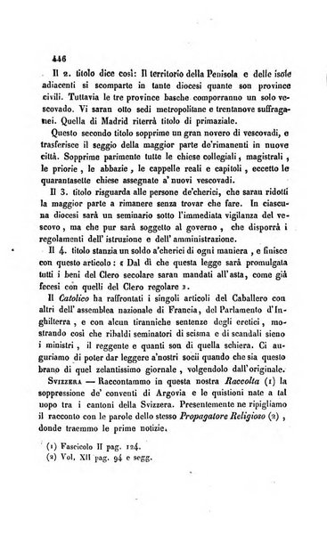 La scienza e la fede raccolta religiosa, scientifica, letteraria ed artistica, che mostra come il sapere umano rende testimonianza alla religione cattolica