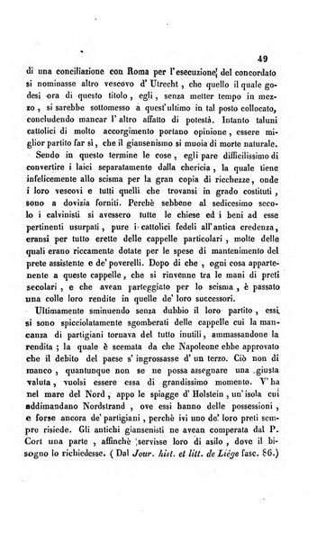 La scienza e la fede raccolta religiosa, scientifica, letteraria ed artistica, che mostra come il sapere umano rende testimonianza alla religione cattolica