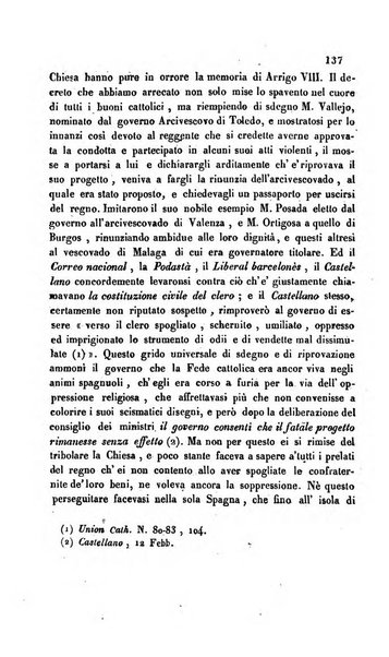 La scienza e la fede raccolta religiosa, scientifica, letteraria ed artistica, che mostra come il sapere umano rende testimonianza alla religione cattolica