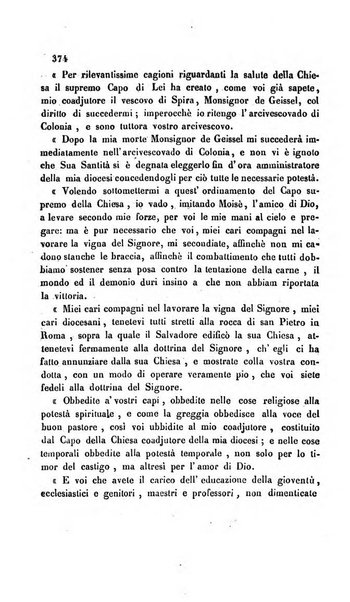 La scienza e la fede raccolta religiosa, scientifica, letteraria ed artistica, che mostra come il sapere umano rende testimonianza alla religione cattolica