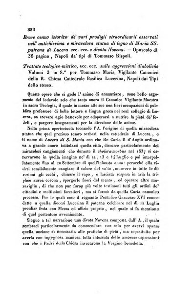 La scienza e la fede raccolta religiosa, scientifica, letteraria ed artistica, che mostra come il sapere umano rende testimonianza alla religione cattolica