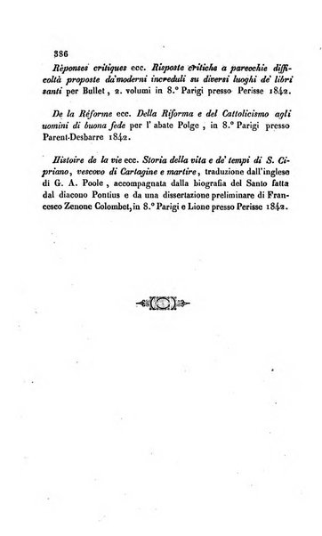 La scienza e la fede raccolta religiosa, scientifica, letteraria ed artistica, che mostra come il sapere umano rende testimonianza alla religione cattolica