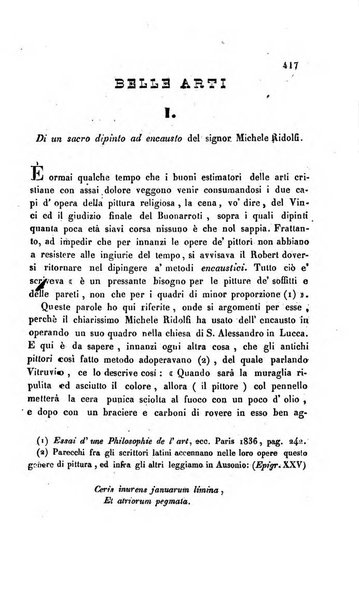 La scienza e la fede raccolta religiosa, scientifica, letteraria ed artistica, che mostra come il sapere umano rende testimonianza alla religione cattolica