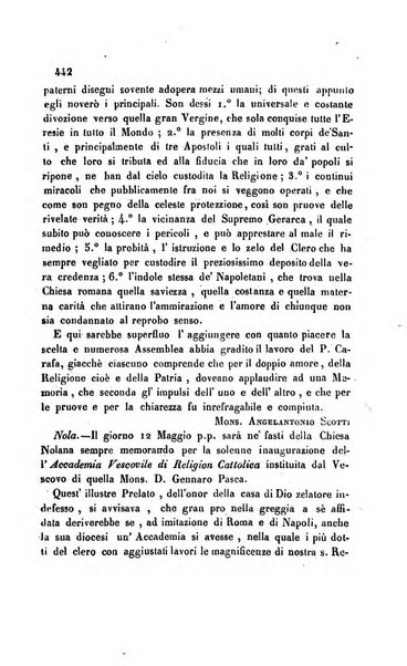 La scienza e la fede raccolta religiosa, scientifica, letteraria ed artistica, che mostra come il sapere umano rende testimonianza alla religione cattolica